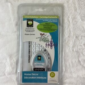 Cricut Solutions Home Decor Cartridge 29-0695 50 Shapes Shadow Blackout NEW